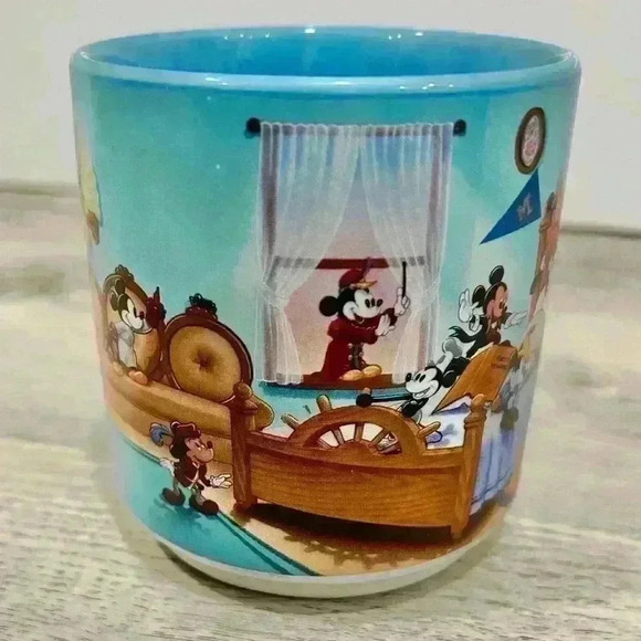 Vintage Retired Disney Mickey Mouse Through Years Ceramic Coffee Cup Mug 12oz - Picture 4 of 9